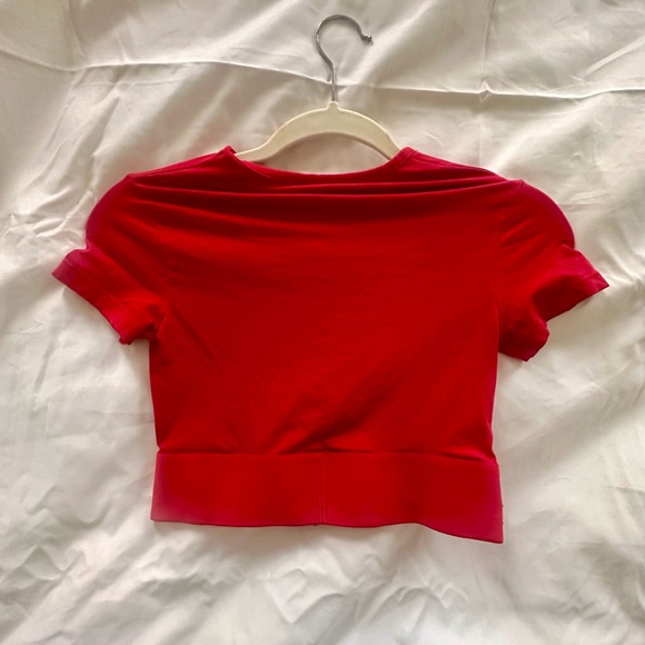 Diesel Red Cropped Top - Picture 4 of 5